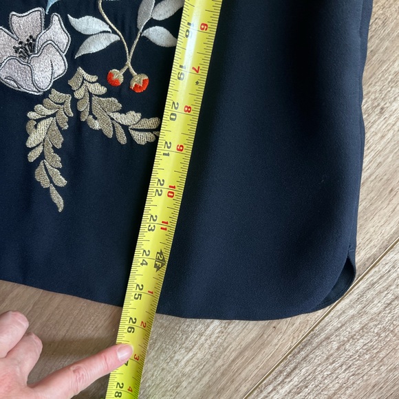 TED BAKER Kyoto Garden print embroidered floral butterfly collar blouse top - Picture 12 of 13